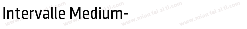 Intervalle Medium字体转换